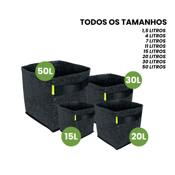Vasos de feltro - Propot Garden Highpro 1,5 L - Imagem 2