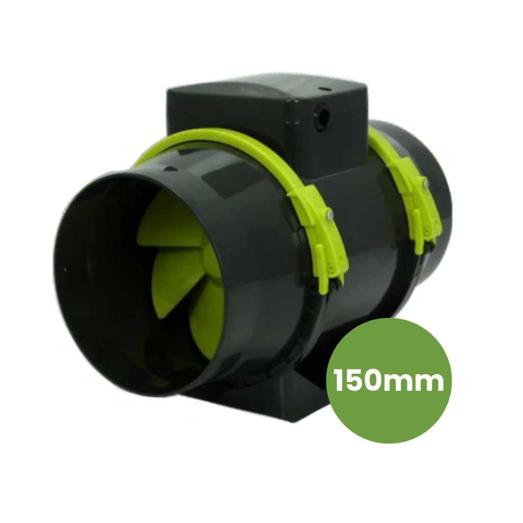 Ventola Estrattiva Mista Professionale GARDEN HIGHPRO TTmax100 Per Ricambio Aria In Serra O Grow Box!