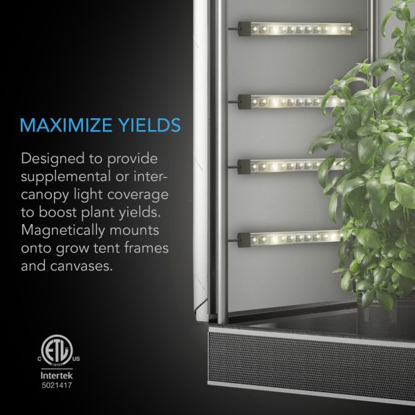 LED ACESSÓRIO IONBEAM S16, Barras de luz LED de espectro completo para cultivo, Samsung LM301H EVO, 40 cm. - Imagem 2