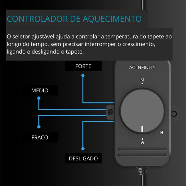 Domo de Propagação AC INFINITY, kit de germinação e clonagem com tapete térmico para mudas 72 celulas - Imagem 4