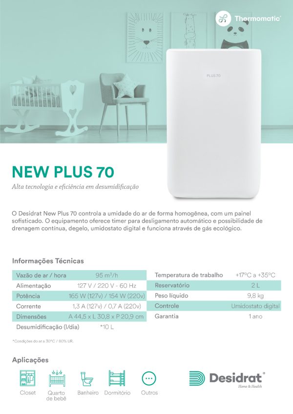 Desumidificador Plus 70 - Linha Smart - Imagem 10