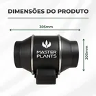 Exaustor Turbo Bivolt 200mm 130w Preto - Imagem 7